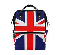 FANTAZIO Mummy Bag Backpack Union Jack Flag School Bag