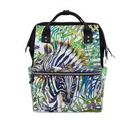 FANTAZIO Mummy Bag Backpack Zebra Family School Bag