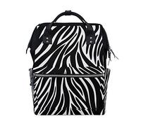 FANTAZIO Mummy Bag Backpack Zebra Textures School Bag