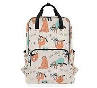 FANTAZIO Slow Down Sloth Backpack Casual Daypack
