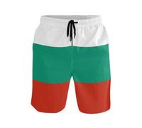 FANTAZIO Surf Shorts Beach Shorts swith Drawstring Flag of Bulgaria