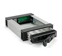 FANTEC BP-T3525 SAS I,II + SATA I,II,III mobile rack for a 3.5"/2.5" HDD or SSD in a 5.25" bay. Hard Drive Carrier Aluminum housing Front in black