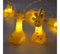 Fantes 1.5M 10 LED Giraffe String Lights Battery Operated LED Fairy Fantastic Lights for Bedroom Baby Room Child Room Birthday Party Decoration (Giraffe)