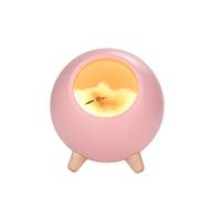 Fantes Creative Little Cat Pet House Night Light Kitten Bedside Sleeping Nursery Light USB Rechargeable Touch Dimmable Atmosphere Light for Baby Child Birthday Party Gift Home Decor (Pink House)