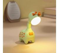 Fantes Giraffe Night Light USB Rechargeable Bedside Nursery Lamp Sleeping Light for Child Kids Students Birthday Party Gift Home Decor (Green)