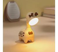 Fantes Giraffe Night Light USB Rechargeable Bedside Nursery Lamp Sleeping Light for Child Kids Students Birthday Party Gift Home Decor (Biege)