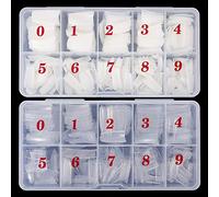 FANTESI 1000 Pcs Acrylic Nail Tips French Half Cover Fake Nails Artificial