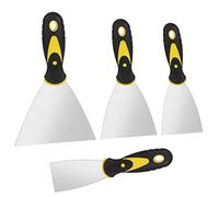 FANTESI 4 Pcs 4 Pcs Stainless Steel Wallpaper Scraper Paint Scraper Set, Filling Putty Knife Tool Putty Drywall Joint Knife Plastering Tools for Drywall Repair