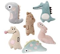 FANTESI 6 Pcs Cat Toys for Indoor Cats, Kitten Chew Toys with Catnip Self-Playing Catnip Chew Toys Soft Plush Cat Pillow Entertaining Toys for Pet Playing Chewing Grinding Claw Teeth Cleaning