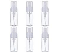 FANTESI 6 Pcs Foam Dispenser Bottle, 60ml Plastic Refillable Empty Mini Foaming Shampoo Dispenser Pump Bottles for Travel