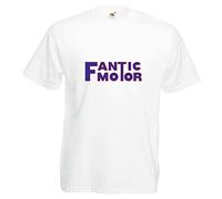 Fantic Motor T-Shirt Biker Motorcycle Rider Various Sizes & Colours White