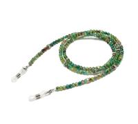 FANTIKAXW Agate Beaded Eyeglasses Chains for Women, Chic Women’s Colored Beads Sunglasses Chains 4mm，Women’s Beaded Eyewear Necklace