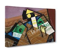 Fantomas By Juan Gris Canvas Print for Living Room Bedroom Home Office Décor, Wall Art Picture Ready to Hang, 30 x 20 Inch (76 x 50 cm)