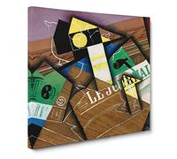 Fantomas by Juan gris Classic Painting Canvas Wall Art Print Ready to Hang, Framed Picture for Living Room Bedroom Home Office Décor, 20x20 Inch (50x50 cm)