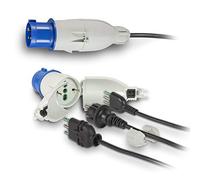 FANTON 73020 Optimus Industrial Adaptor 2P+T Plug to 1 CEE Socket 2P+T 16A 220V