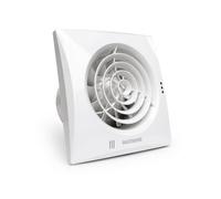 Fantronix Environment DC 4” 100mm Low Energy Bathroom Extractor Fan with Timer & Humidity Sensor - Ultra Quiet 22dB(A), Low Costs 1.5W, High Airflow 28 l/s, IP45, Complies Part L & F
