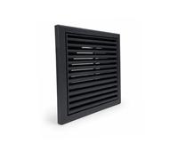 Fantronix 125mm Fixed Blade External Wall Vent Grille, Slate Grey