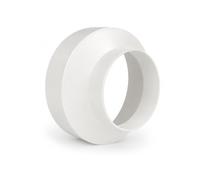 Fantronix 150mm to 100mm Round Ducting Reducer - Vent Pipe Adapter for Extractor Fans, Cooker Hoods, Tumble Dryers & HVAC Ducting