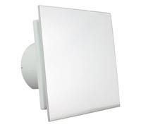 FANTRONIX NAZAIR Chrome 100 mm 4’’ Luxury Designer Bathroom Fan - Standard Model Quiet Powerful 4 inch Silent Extractor for Showers Humid Rooms to Eliminate Moisture Humidity (HUMIDITY SENSOR)