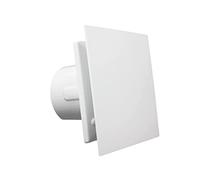 FANTRONIX NAZAIR White 100 mm Quiet Powerful Bathroom Extractor Fan with Humidity Sensor Wall Ceiling Mounted Ventilation Damp Environment Control for 100 mm Ducting Silent Toilet Shower Ventilator