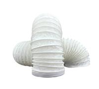 Fantronix PVC Flexible Hose 127mm External Diameter / 125mm - 5 inch Universal Tumble Dryer Cooker Hood Extractor Fan Air Conditioner Hose - 1 Metre Length