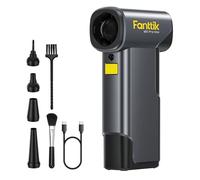 Fanttik B10 Pro Max Electric Air Duster (Grey) | 130000RPM Brushless Motor, 6-Speed Adjustable, One-tap Booster, 28.8Wh Rechargeable, Electric Duster for PC, Car