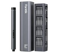 Fanttik E1 Max 3.7V Electric Screwdriver, Mini Precision Screwdriver Set, 50 Magnetic Bits, Magnetic Storage, 5/32‘’Hex, Repair Tool Kit for Electronics Phone Camera Laptop Watch (Grey)