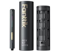 Fanttik E2 Ultra Mini Electric Screwdriver, Cordless Screwdriver, Max 0.6N.m, 50 Magnetic Bits, 5/32'' Hex, Magnetic Storage, Repair Tool for Electronics, Camera, Laptop, and PC Build (Grey)