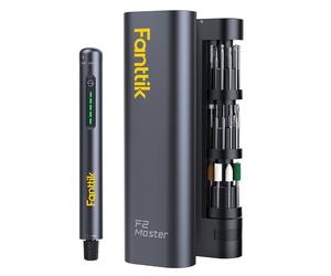 Fanttik F2 Master Mini Cordless Rotary Tool Kit, NeoPulse Motor, 5 Speed, 25000 RPM, Revostor Hub, 35 Accessories, Engraving Pen, for 3D Printer Sanding, Polishing, Drilling, Carving, DIY Crafts