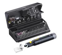 Fanttik F2 Pro Kit Cordless Rotary Tool Kit, Strong Motor 5 Speed 25000 RPM | 44 Accessories, for 3D Printed Sanding, Polishing, Drilling, Carving, Cutting DIY Crafts in Flip-Top Case