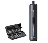 Fanttik S2 Pro 3.7V Electric Screwdriver, Cordless Screwdriver Set, 7 Torque Settings, 0.5 to 6N.m, 20 Magnetic Bits, 1/4''Hex Shank, with 90° Angle Adapter, for Furniture, Household Repairs