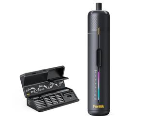 Fanttik S2 Pro 3.7V Electric Screwdriver, Cordless Screwdriver Set, 7 Torque Settings, 0.5 to 6N.m, 20 Magnetic Bits, 1/4''Hex Shank, with 90° Angle Adapter, for Furniture, Household Repairs