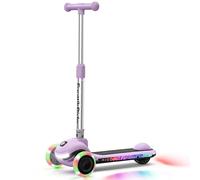 FanttikRide K9 Pro Electric Scooter for Kids, 2/4/6 mph, AI Speed Mode, Type-C Fast Charging, 5 Lighting Modes, Adjustable Handlebar, for Kids up to 132.3 lb, Light Purple