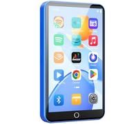 Fanvace 80GB MP3 Players with Bluetooth WiFi, Android MP3 & MP4 Players with 4" Touchscreen and Speaker, 2000mAh Spotify MP3 Music Player with Spotify Kids, Audible, Amazon Music, Play Store (Blue)
