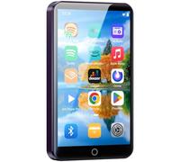 Fanvace Android MP3 Players with Bluetooth WiFi, MP3 & MP4 Players with 4" Touchscreen and Speaker, Spotify MP3 Music Player with Audible, Amazon Music, Play Store (16GB, Purple)