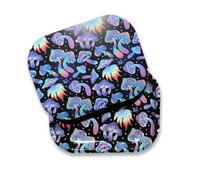 FANVANAI Rolling Tray with Magnetic Lid - Mini Metal Decorative Tray - Perfect Storage - 7" x 5.5" (Colorful)