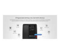 Fanvil H4W Wi-Fi IP Phone - Black Wi-Fi 6 IP phone for hotels with 5 programmable keys, HD voice, PoE, and elegant design. Ideal for hotels,