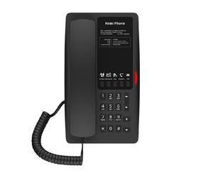 Fanvil H4W Wi-Fi IP Phone - Black Wi-Fi 6 IP phone for hotels with 5 programmable keys, HD voice, PoE, and elegant design. Ideal for hotels,
