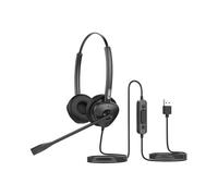 Fanvil - HT302-U USB Dual Headset, Dual mic Noise Reduction, HD Audio, All-Day Comfort