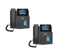Fanvil X5U High-end Executive IP Phone with 6-line Gigabit Color Display Phone - 40 DSS Keys (2-Pack)