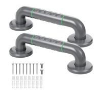 Fanwer 2 Pack Anti Bathroom Grab Rail,12inch Yellow Stainless Steel Shower Hand Rail,Safety Hand Rail Support for Elderly, Children and Disability