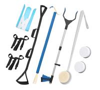 Fanwer 6-Piece Hip Kit for Seniors Total Hip Replacement - Leg Lifter, Sock Aid, Reach Grabber Tool, Dressing Stick, Back Brush and Lotion Applicator, Pants Helper, Hip Replacement Kit After Surgery