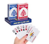 Fanwer Playing Cards Large Print for Adults - 2 Packs, Large Print Playing Cards for Seniors, Vision Impaired, Low Vision Crowd, for Blackjack, Euchre, Canasta Card Game
