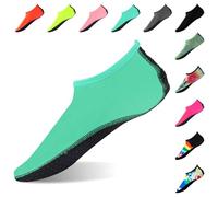 FANWINKJ Water Socks, Anti-Slip Breathable Yoga Socks for Beach, Sports, Surf, and Swim, Lake Blue, Unisex, Adult, Size 2.5/3 UK