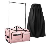 Fanwoli 23" Dance Bag with Garment Rack and Privacy Cover | Upgraded Stable System & Fabric | More Lightweight & Wear-Resistant | Ideal Competition Duffle Bag for Dancers Livestreamer Athletes, Cute