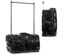 Fanwoli 23" Dance Bag with Garment Rack | Glittering Waterproof Fabric & Upgraded Stable System | Shine-Bright Collection | Ideal Competition Duffle Bag for Dancer Athlete Cheerleader Little Princess