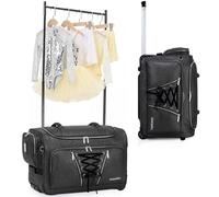 Fanwoli 23" Dance Bag with Garment Rack | Luminous Poise Collection | Waterproof Textured Shimmer/Lustrous Satin Fabric | Competition Travel Duffel Luggage for Cheer, Skating, Gymnastics & Sleepover