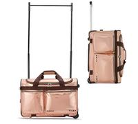 Fanwoli 23" Dance Bag with Garment Rack | Prism-Glowing Collection | Waterproof Iridescent Fabric | Ideal Competition Duffle Bag for Dancer Cheerleader Little Princess, Maillard Copper, 23-Inch, Laser