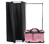 Fanwoli 23" Dance Bag with Rack and Dressing Room | Shine-Bright Collection | 360° Privacy Curtain | Ideal Competition Duffle Bag for for Dancer Cheerleader Little Princess (Including Curtain)
