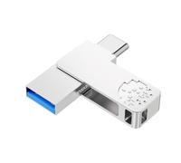 fanxiang 128GB USB-A & USB-C Flash Drive, USB Memory Stick, Up to 150MB/s | Dual Connectors,USB 3.2 Gen 1, Zinc Alloy Housing, IP68,Compatible with PCs,Laptop,Tablet,iPhone 15/16/17,Android & HarmonyOS